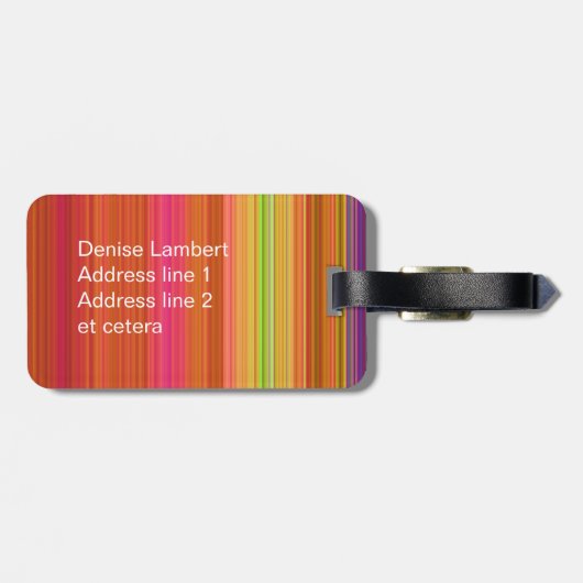 Stripeyの世界 ラゲッジタグ (裏面横)
