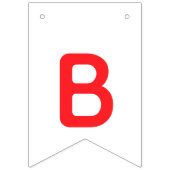 Stripeyオレンジ小さいモンスターのベビーシャワー バンティングフラッグ (第3の旗)