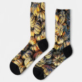 Stripey Pumpkins Cluster  ソックス (左)