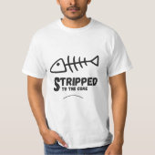 Stripped to the Core Motivational Quote Tee Tシャツ (正面)