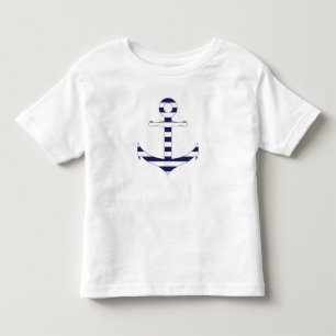Stripy航海のないかり トドラーTシャツ
