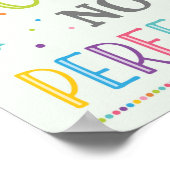 Strive For Progress Not Perfection Growth Mindset ポスター (角)