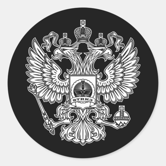 Strk3 Crestロゴシール ラウンドシール (正面)