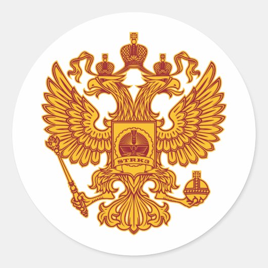 Strk3 Crestロゴシール ラウンドシール (正面)