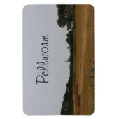 Strohballen Erntezeit auf Pellworm マグネット (縦)