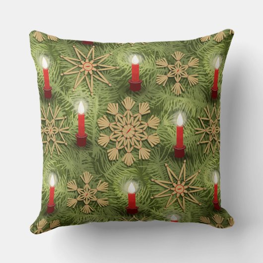 Strohsterne and Candles クッション (裏面)