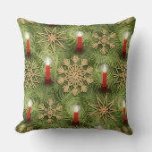 Strohsterne and Candles クッション (正面)