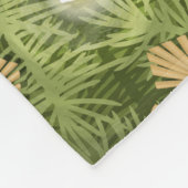 Strohsterne and Candles フリースブランケット (角)