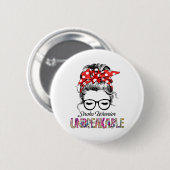 Stroke Awareness Ribbon Support Gifts 缶バッジ (正面&裏面)