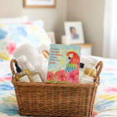 Stroke Healing Scarlet Macaws, Hibiscus カード