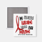 STROKE I衣服RED FOR MYパパ37 マグネット (正面/裏面)