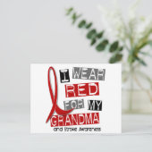 STROKE I衣服RED FOR MY GLANMA 37 ポストカード (スタンド正面)