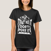 Stroke It Don't Poke It Pool Billiards Player   1 Tシャツ (正面)