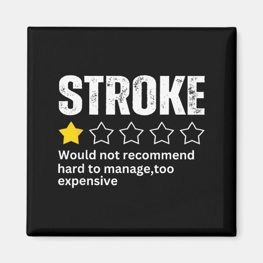 Stroke Survivor Heart Disease Warrior Fighter Card マグネット (正面)