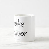 StrokeSurvivorGreen コーヒーマグカップ (中央)