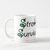 StrokeSurvivorGreen コーヒーマグカップ (左)