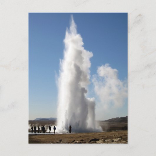 Strokkur – アイスランドのガイザー ポストカード (正面)