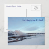 Strokkur Geyser(アイスランド) ポストカード (正面/裏面)