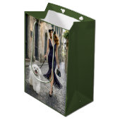 Strolling Italy, Poodle  ミディアムペーパーバッグ (正面アングル)