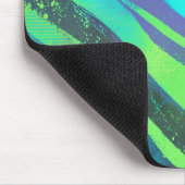 Strömende Farbwogen im Neonlicht マウスパッド (コーナー)