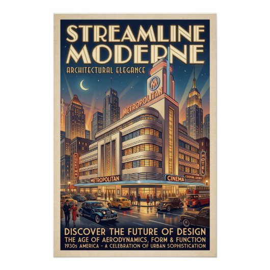 Stromlinien-Architektur ポスター (正面)