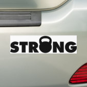 STRONG – ケトルベルトレーニング やる気を起こさせる バンパーステッカー (車上)