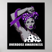 Strong Afro Mom Overdose Awareness  ポスター (正面)