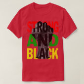 Strong And Black Fist Hand Black History Month Bla Tシャツ (デザイン正面)