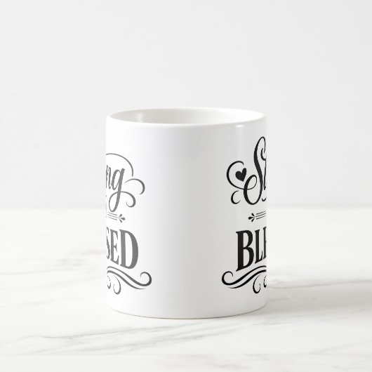 Strong and Blessed Inspirational Coffee Mug コーヒーマグカップ (中央)