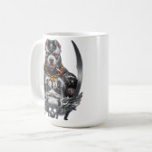 Strong and brave pit bull コーヒーマグカップ (正面左)
