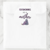 Strong As A Mother black ラウンドシール (バッグ)