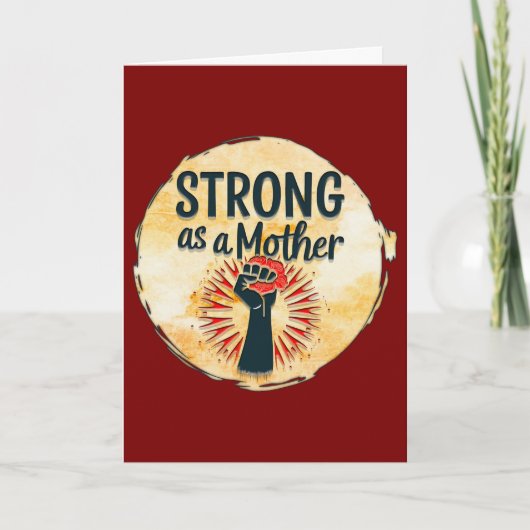Strong as a Mother – Feminine Power Design カード (正面)