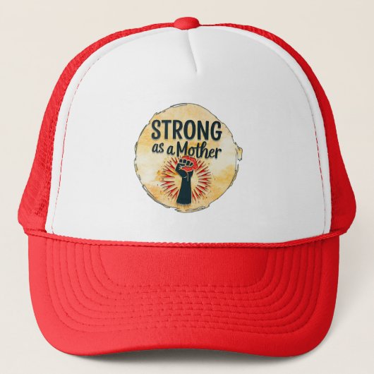 Strong as a Mother – Feminine Power Design キャップ (正面)