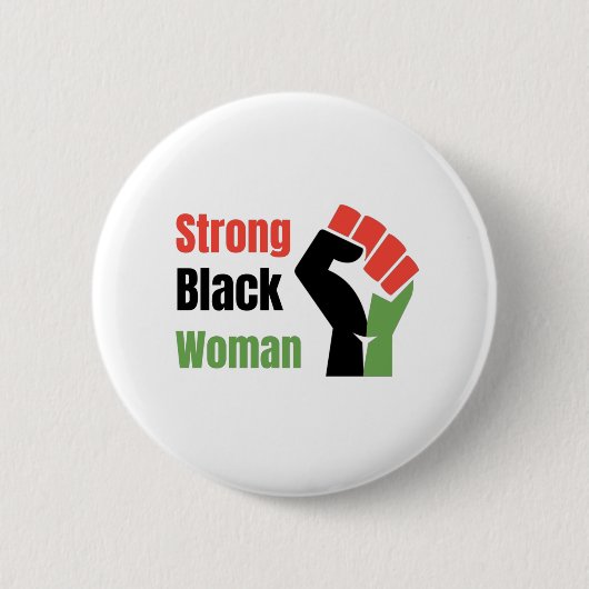 Strong Black Woman 缶バッジ (正面)
