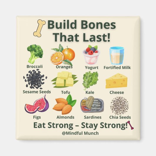 Strong Bones Fridge Magnet マグネット (正面)