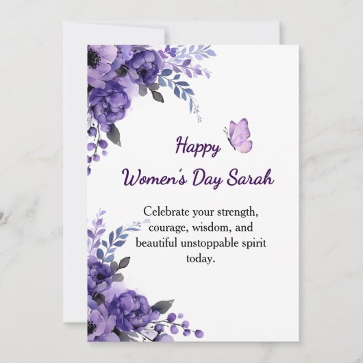 Strong Empower Inspiring Boss Queen Women's Day  シーズンカード (正面)