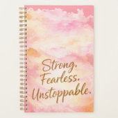 Strong Fearless Unstoppable Motivation journal  プランナー手帳 (正面)