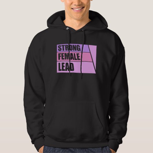 Strong Female Lead Feminist Empowerment Quote Logo パーカ (正面)