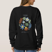 Strong Flower Print Sweatshirt スウェットシャツ (裏面)