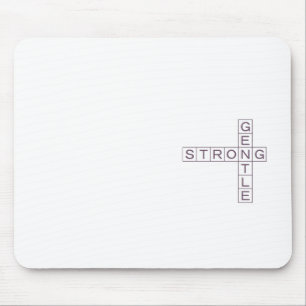 STRONG&GENTLE(ホワイト) マウスパッド