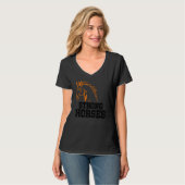 Strong Graphic Horse Lover Equestrian Rider Horses Tシャツ (正面フル)
