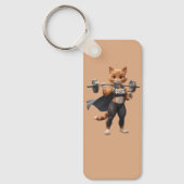 Strong Gym Cat Keychain キーホルダー (正面)