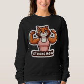 Strong Gym Cat Mom Sweatshirt スウェットシャツ (正面)