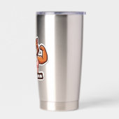 Strong Gym Cat Mom Tumbler – Fitness Gift 保温保冷タンブラー (左面)