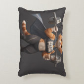 Strong Gym Cat Pillow – Dumbbell Workout Decor アクセントクッション (正面(垂直))