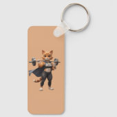 Strong Gym Cat Weightlifting Keychain キーホルダー (裏面)