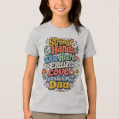 Strong Hands, Wise Heart, EndlessLoveパーソナライズド トライブレンドＴシャツ (正面)