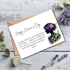 Strong Inspiring Women’s Day Empower Queen Card カード