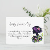 Strong Inspiring Women’s Day Empower Queen Card カード (スタンド正面)
