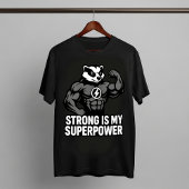 Strong Is My Superpower – Motivational Badger Tシャツ